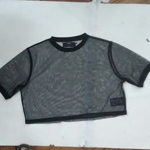 NWOT WIP sheer Crop top